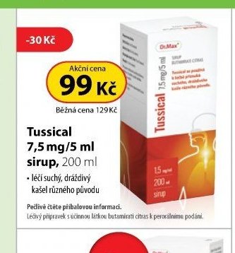 Tussical 7,5 mg/5 ml sirup