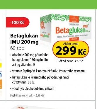Betaglukan IMU 200 mg 60 tob.