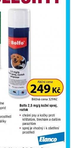 Bolfo 2,5 mg/g kožní sprej, roztok