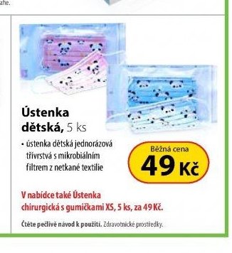 Ústenka dětská 5 ks