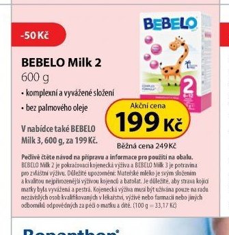 BEBELO Milk 2 600 g
