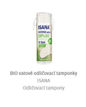 ISANA BIO vatové odličovací tampony