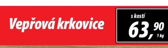 Vepřová krkovice s kostí