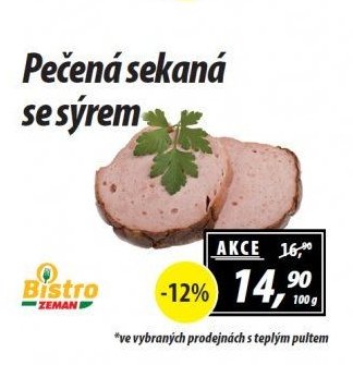 Pečená sekaná se sýrem