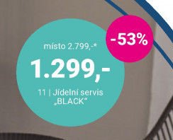 Jídelní servis BLACK