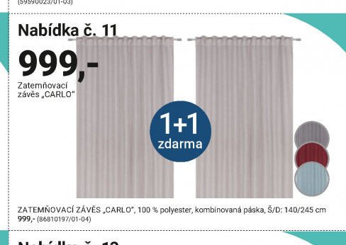 Zatemňovací závěs „CARLO“