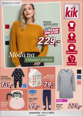 aktuální leták Kik textil 11.10.2021-31.10.2021