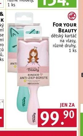For Your Beauty dětský kartáč na vlasy