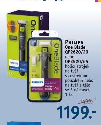 PHILIPS One Blade QP2620/20 nebo QP2520/65