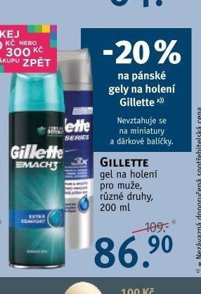 GILLETTE gel na holení