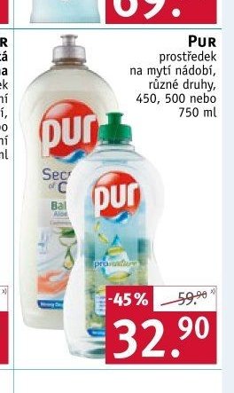 PUR prostředek na mytí nádobí