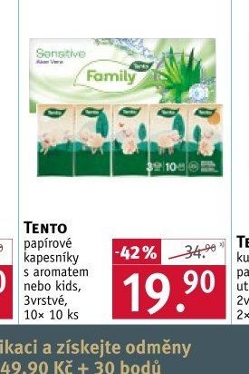 TENTO papírové kapesníky s aromatem