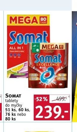 SOMAT tablety do myčky
