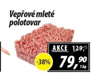 Vepřové mleté polotovar