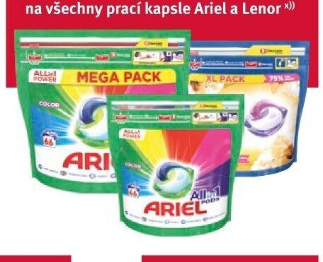 Ariel prací kapsle