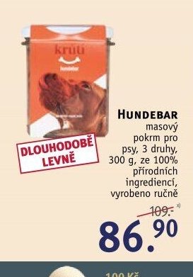 HUNDEBAR masový pokrm pro psy