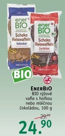 ENERBIO BIO rýžové vafle s hořkou nebo mléčnou čokoládou