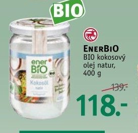 ENERBIO BIO kokosový olej natur