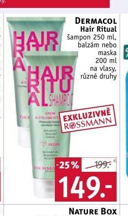 DERMACOL Hair Ritual šampon nebo balzám nebo maska