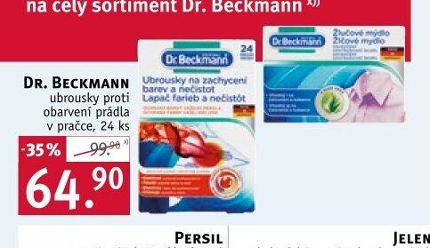 Dr. Beckmann ubrousky proti obarvení prádla
