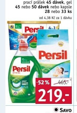Persil prací prášek nebo gel