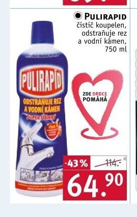 Pulirapid čistič koupelen
