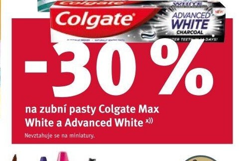 zubní pasty Colgate Max White a Advanced White