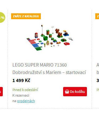 LEGO SUPER MARIO 71360 Dobrodružství s Mariem - startovací set