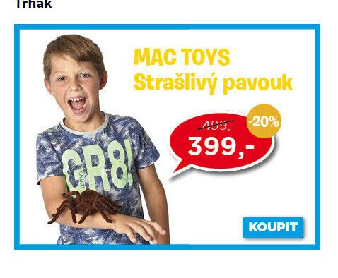 MAC TOYS Strašlivý pavouk