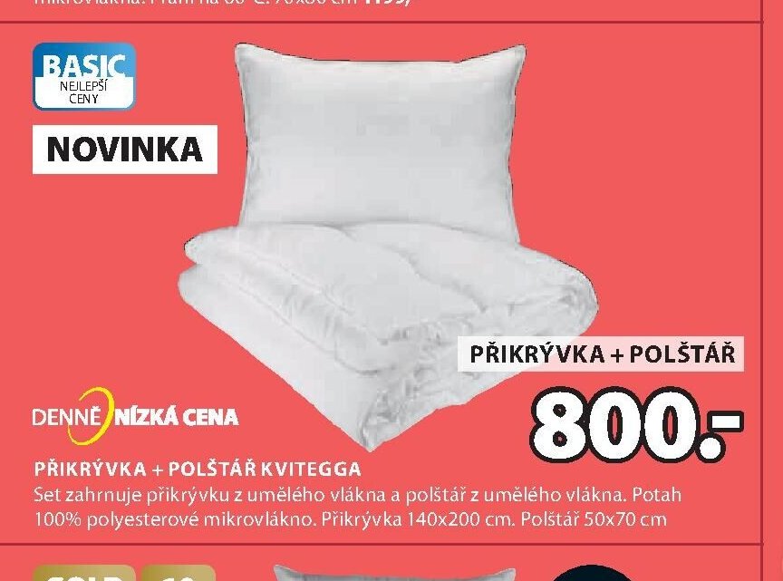PŘIKRÝVKA + POLŠTÁŘ KVITEGGA
