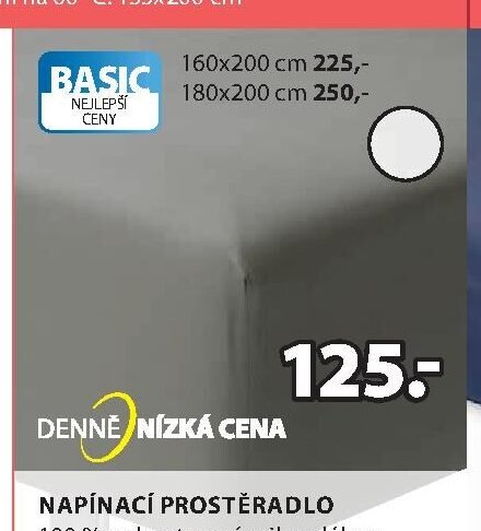BASIC Napínací prostěradlo
