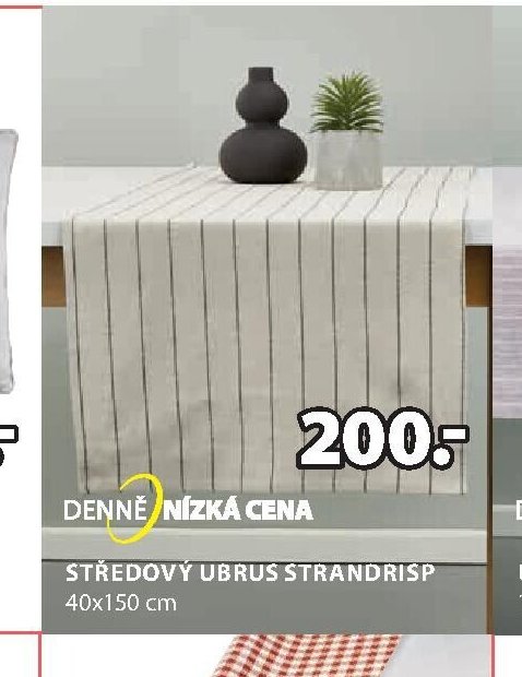 STŘEDOVÝ UBRUS STRANDRISP 40x150 cm