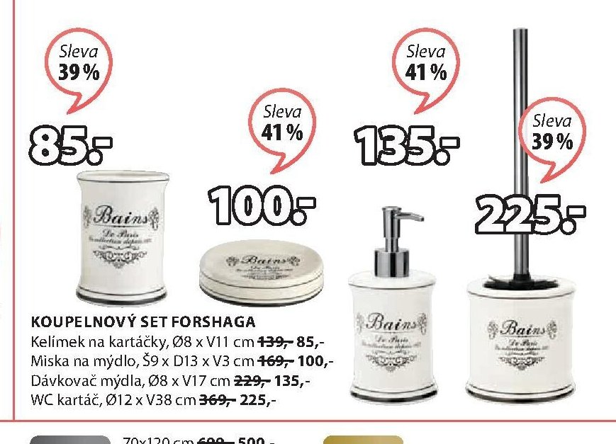 Koupelnový set Forshaga