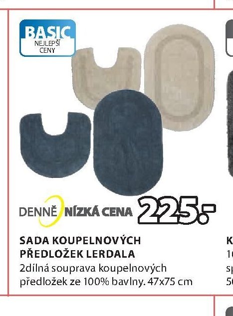 Sada koupelnových předložek Lerdala