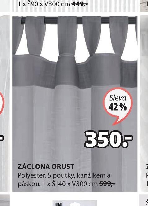ZÁCLONA ORUST