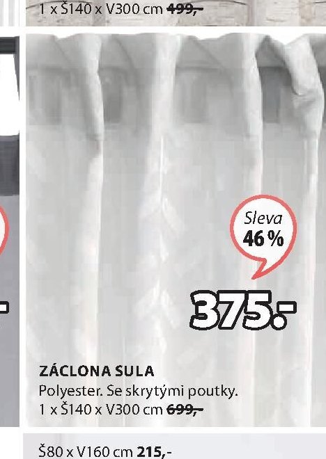 ZÁCLONA SULA