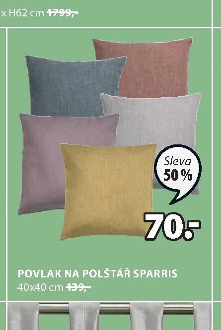 Povlak na polštář Sparris