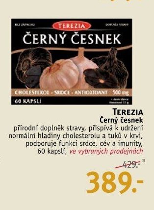 TEREZIA Černý česnek přírodní doplněk stravy, 60 kapslí