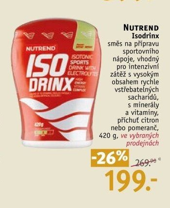 NUTREND Isodrinx směs na přípravu sportovního nápoje, 420 g
