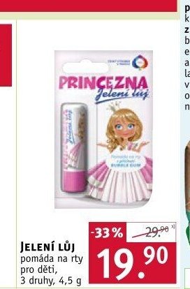 JELENÍ LŮJ pomáda na rty pro děti