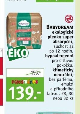 BABYDREAM ekologické plenky