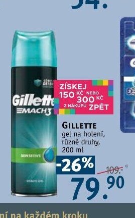 GILLETTE gel na holení
