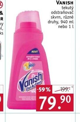 VANISH tekutý odstraňovač skvrn