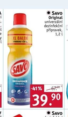 SAVO Original univerzální dezinfekční přípravek, 1,2 l