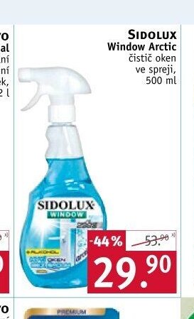 SIDOLUX Window Arctic čistič oken ve spreji, 500 ml