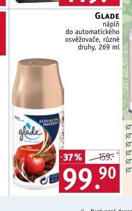 GLADE náplň do automatického osvěžovače, různé druhy, 269 ml