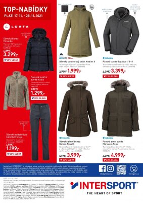 aktuální leták Intersport 17.11.2021-28.11.2021