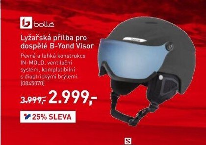 Lyžařská přilba pro dospělé B-Yond Visor