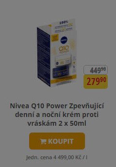Nivea Q10 Power Zpevňující denní a noční krém proti vráskám 2 x 50ml