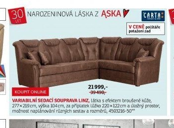 Variabilní sedací souprava Linz